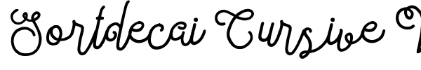 Sortdecai Cursive Wild Script font preview